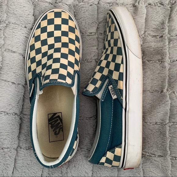 Blue Checkered Vans - Picture 4 of 5